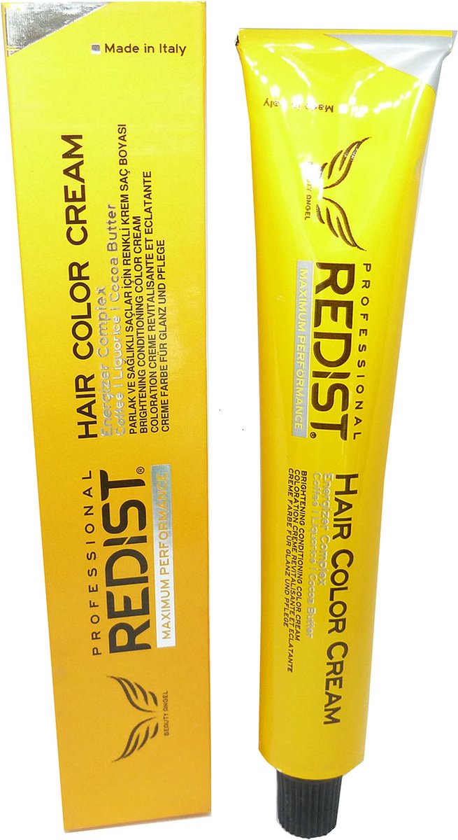 Redist Maximum Performace Hair Color Cream Haarkleuring permanente kleuring 60ml - 07/33 Intensive Golden Blonde / Intensives Goldblond