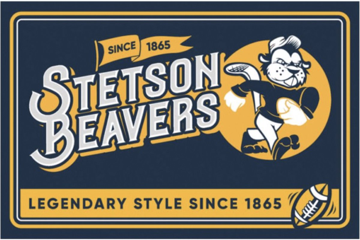 Stetson Metal Display Bord American Football