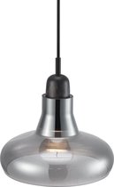 Nordlux Chrystie hanglamp | rookglas | houten fitting | GU10 | zwart