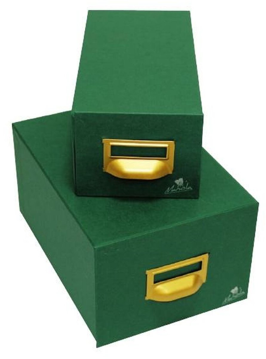 Vulbare opbergkest Mariola Groen (15,5 x 10 x 25 cm)