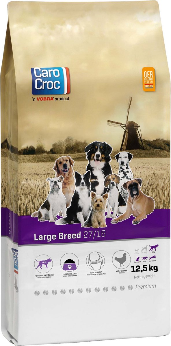 Carocroc Premium Large Breed 27/16 12,5 kg – Hond