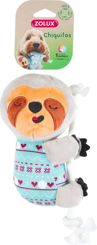 Luiaard Mees - Hondenspeelgoed - Pluche - Grijs - XL - 80x30x16 cm Luiaard Mees - Hondenspeelgoed - Pluche - Grijs - XL - 80x30x16 cm