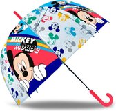 Disney Mickey Mouse kinderparaplu - blauw/rood - D61 cm