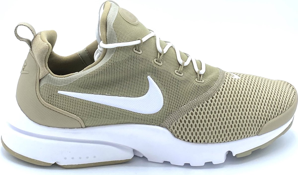 nike khaki presto fly trainers