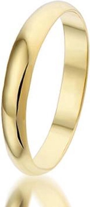 Montebello Ring Huwelijk - 925 Zilver Verguld - Trouw - 3mm - Maat 23,5-74mm