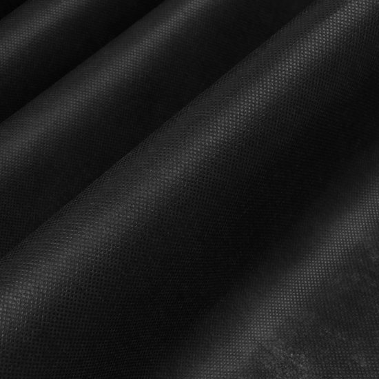Toile paysagère noire, texture de tissu détaillée.