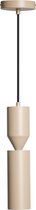 ETH Pencil Hanglamp mat zand 2xGU10 ex.bulb H35cm + 200cm kabel los schakelbaar