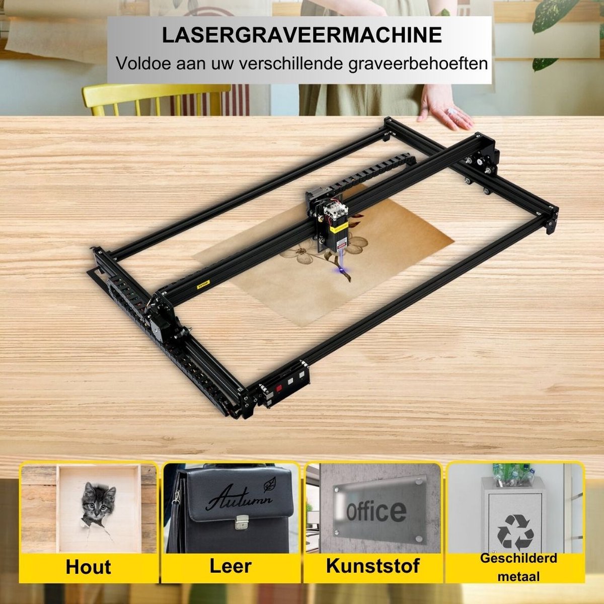 FRéD. Mini Graveur Laser - 99 x 61 CM - Compatible IOS ANDROID | bol