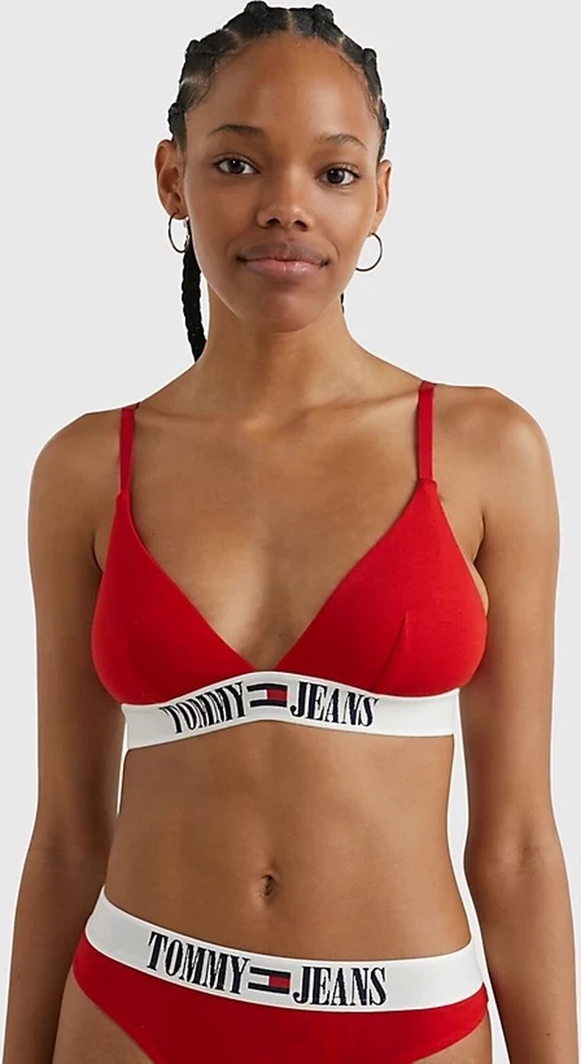 Tommy Hilfiger Triangel Bralette - Rood