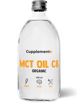 Cupplement - MCT Olie C8 500 ML - Biologisch - Geen Poeder, Capsules of C10 - MCT Oil - Keto Dieet & Fasting - Supplement - Superfood - Bulletproof