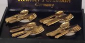 Reutter Mini cutlery 12pcs gold