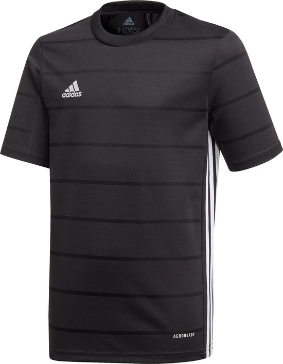 Adidas Campeon 21 Shirt Korte Mouw Kinderen - Zwart | Maat: