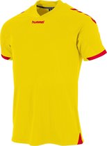 Hummel Fyn Shirt Korte Mouw Kinderen - Geel / Rood | Maat: 140