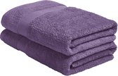Yumeko serviettes de douche éponge violet 70x140 - 2 pcs