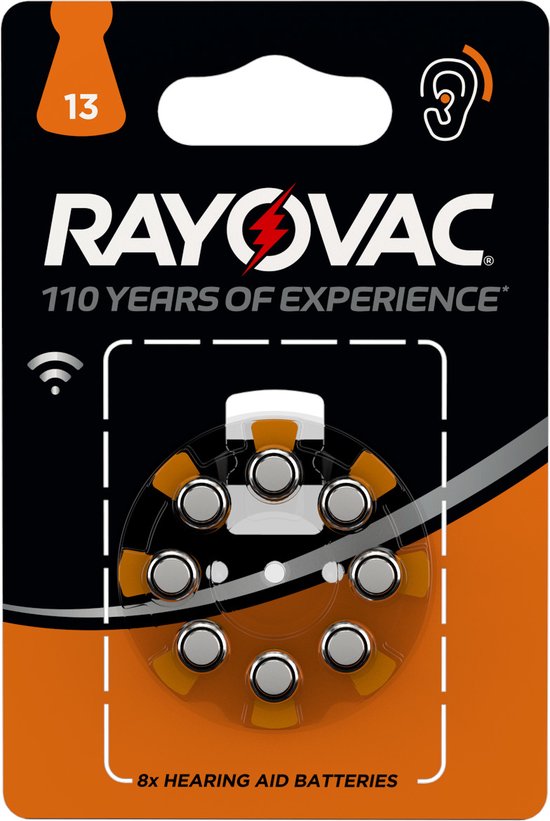 Rayovac Hoortoestel Batterijen - 1.4V 290mAh - 8 stuks | bol.com