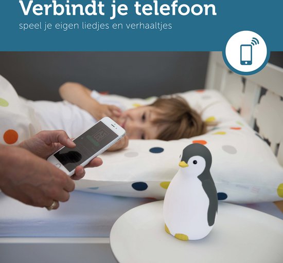 Zazu Pam Slaaptrainer - Met Bluetooth speaker en nachtlamp functie - Wit / Grijs van Zazu — afbeelding 4