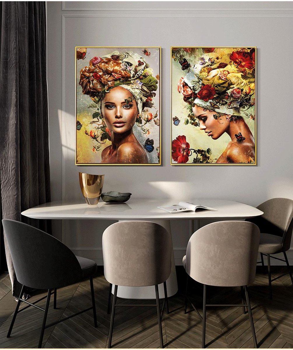Lienz® Diamond Painting volwassenen 40x50cm – Rond – Vrouw – Bloemen – Vlinders – Pakket Volwassenen — afbeelding 5