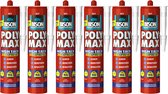 Bison poly max high tack express - colle de montage - extra forte - extra rapide - blanc - 6 x 440 grammes