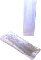 Prigta - Cellofaan zakjes transparant met blokbodem - 25 stuks - 8x5x25 cm - uitdeelzakjes