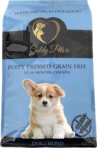 Goldy pets puppy pressed grain free chicken all breeds 4 KG ( hondenvoer)