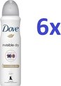 Dove Deospray Invisible Dry - 6x250ml - Voordeelverpakking
