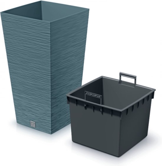 Fioriera URBI SQUARE EFFETTO BETON sabbia 17 cm