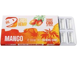 5 x Astra Hemp Mango Kauwgom (36mg CBD)