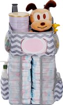 Luier Organizer babyluier caddy organizer hangende crib organizer met zakken en vakken voor luiers poeder fopspeen speelgoed