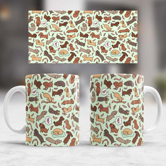 Mug Teckel (Teckel) love - chien - saucisses