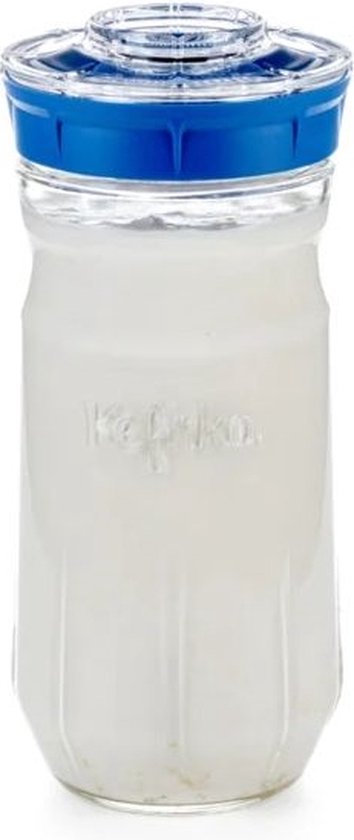 Kefirko Melk en water kefir maker - Voor kefir en kombucha - Glazen pot - 6-delig - 1400 ml