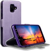 Qubits - slim wallet hoes - Samsung Galaxy A6 2018 - paars