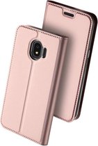 Dux Ducis pro serie - slim wallet hoes - Samsung Galaxy J4 2018 - roze/goud