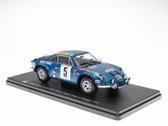 Vier Vaderdag met de opwinding van Rallyauto's in schaal 1:24! Alpine Renault A110 1800 - Thérier - Jaubert - Rally de Portugal 1973 - Rally Cars 1:24 scale