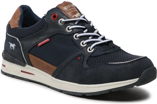 Sneaker da uomo Sangiorgio Miami in pelle martellata blu
