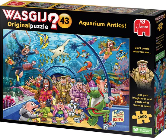 Wasgij Original Puzzel 43 - Aquarium Antics! - 1000 stukjes