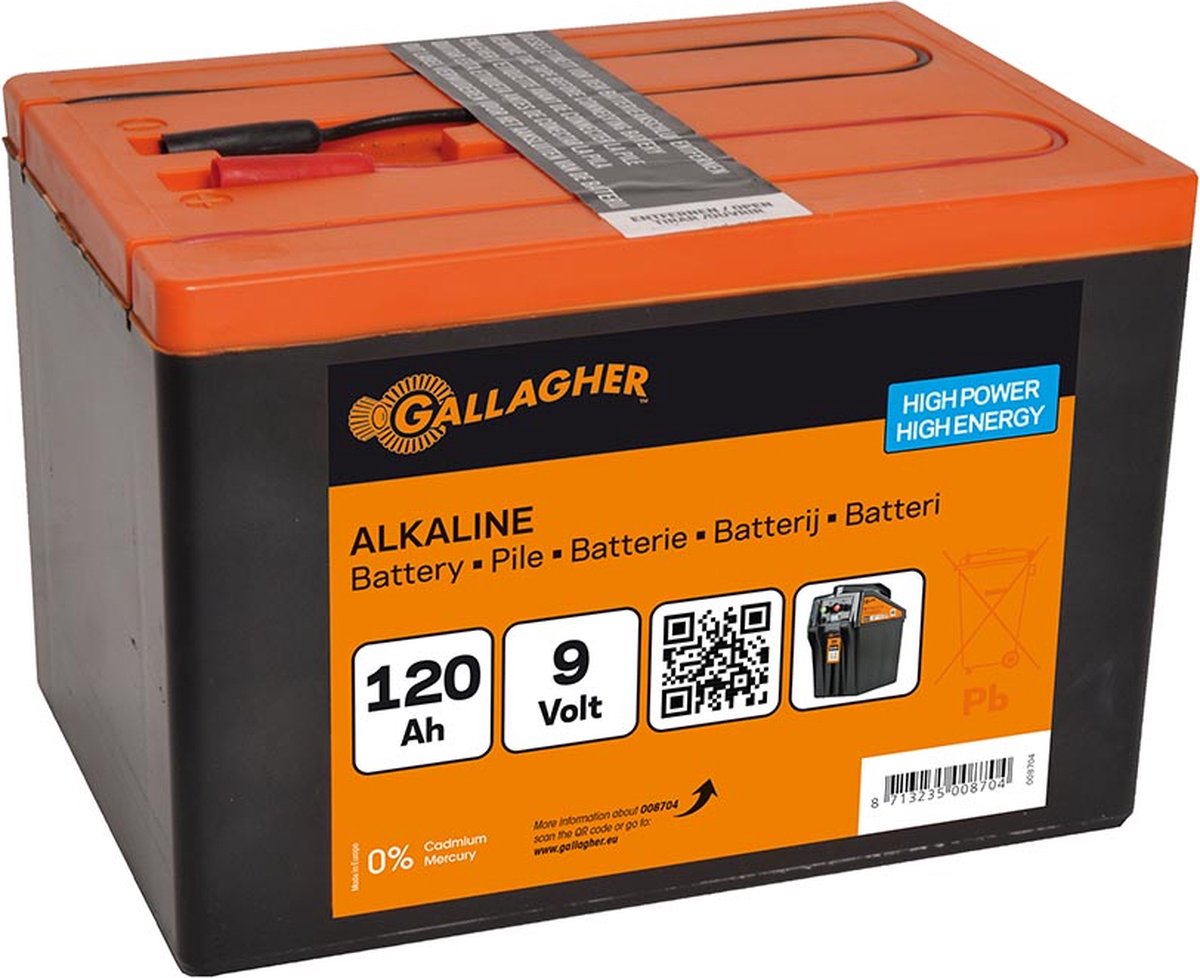 Powerpack Alkaline batterij 9V/120Ah - 160x110x115mm - 008704