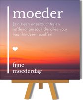 Spreukentegel - Spreuken bordje - moederdag - Betekenis van moeder