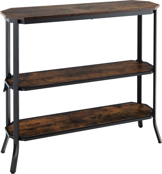 COSTWAY Industriële Bar Kast, Wijnkast met Glas Houder, Home Bar