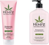 Hempz Pomegranate Herbal Body Moisturizer 500ml + Bodywash 250ml