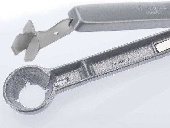 1 kersen- + 1 pruimenontsteker voor keukenkant-en-klaar ontpte vruchten, aluminium, voedselveilig gecoat, roestvrij stalen lemmet, Kernex en Steinex, zilver, 401022E6 van Westmark — afbeelding 3