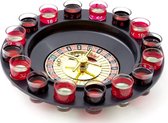 Drankspel Roulette met 16 shotglaasjes - shot roulette - drank roulette - drinkspel