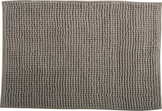 Cheerx Badkamerkleed 70 x 120 cm, Zachte Chenillevezel Badmat, Antislip Vloerkleed met Rubberen Backed, Machine Wasbaar Sneldrogend Vloerkleed, Badkamer Accessoires Decor, Grijs