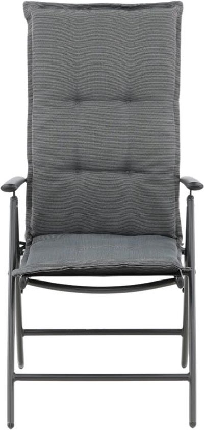 Kopu® kussen Prisma Navy met hoge rugleuning | Tuinkussen voor tuinstoelen | Navy tuinkussen 125 x 50 cm | 19 kleuren | Stevig schuim voor extra comfort | Kussen met teflonlaag