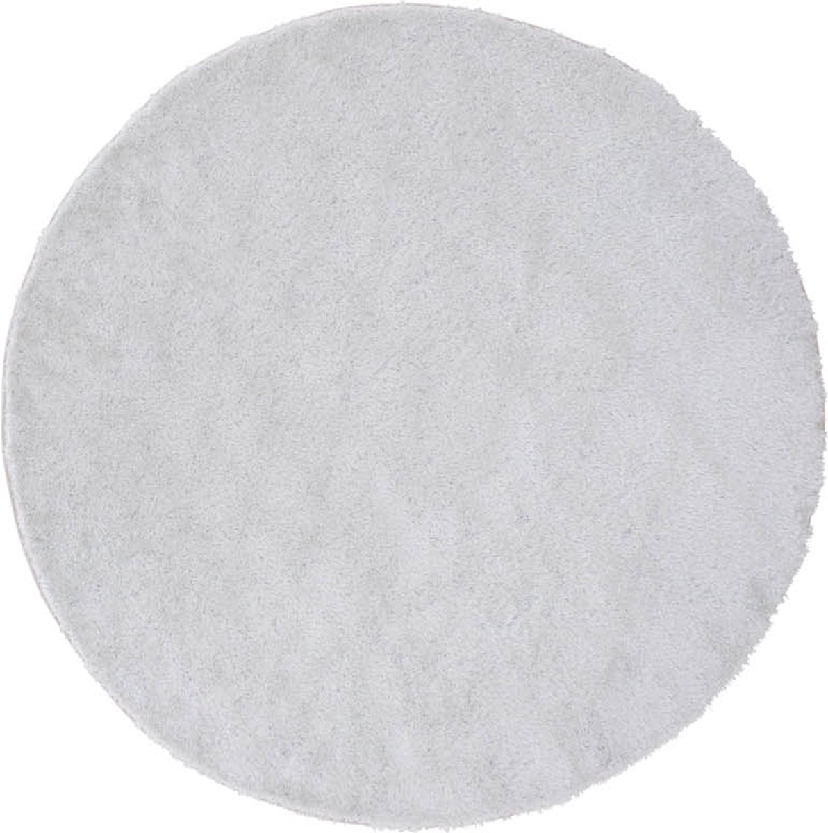 Mattis vloerkleed Ø200 cm polyester wit.
