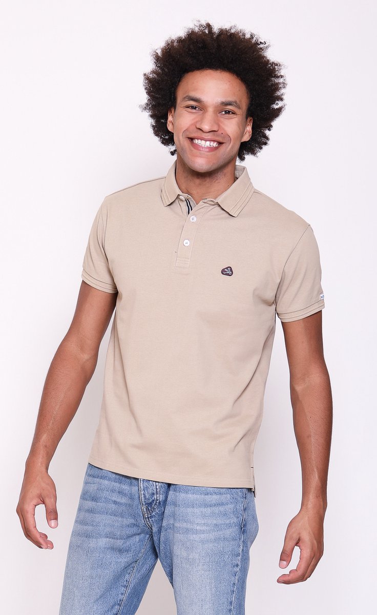 Mezaguz Heren Polo-Pylone-Sand-Maat XL