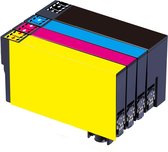 Geschikt voor Epson 35 / 35XL Inktcartridges - Multipack van 4 inktpatronen - Zwart, Cyaan, Magenta en Geel