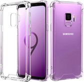 Backcover Shockproof TPU + PC voor Samsung S9 Plus Transparant