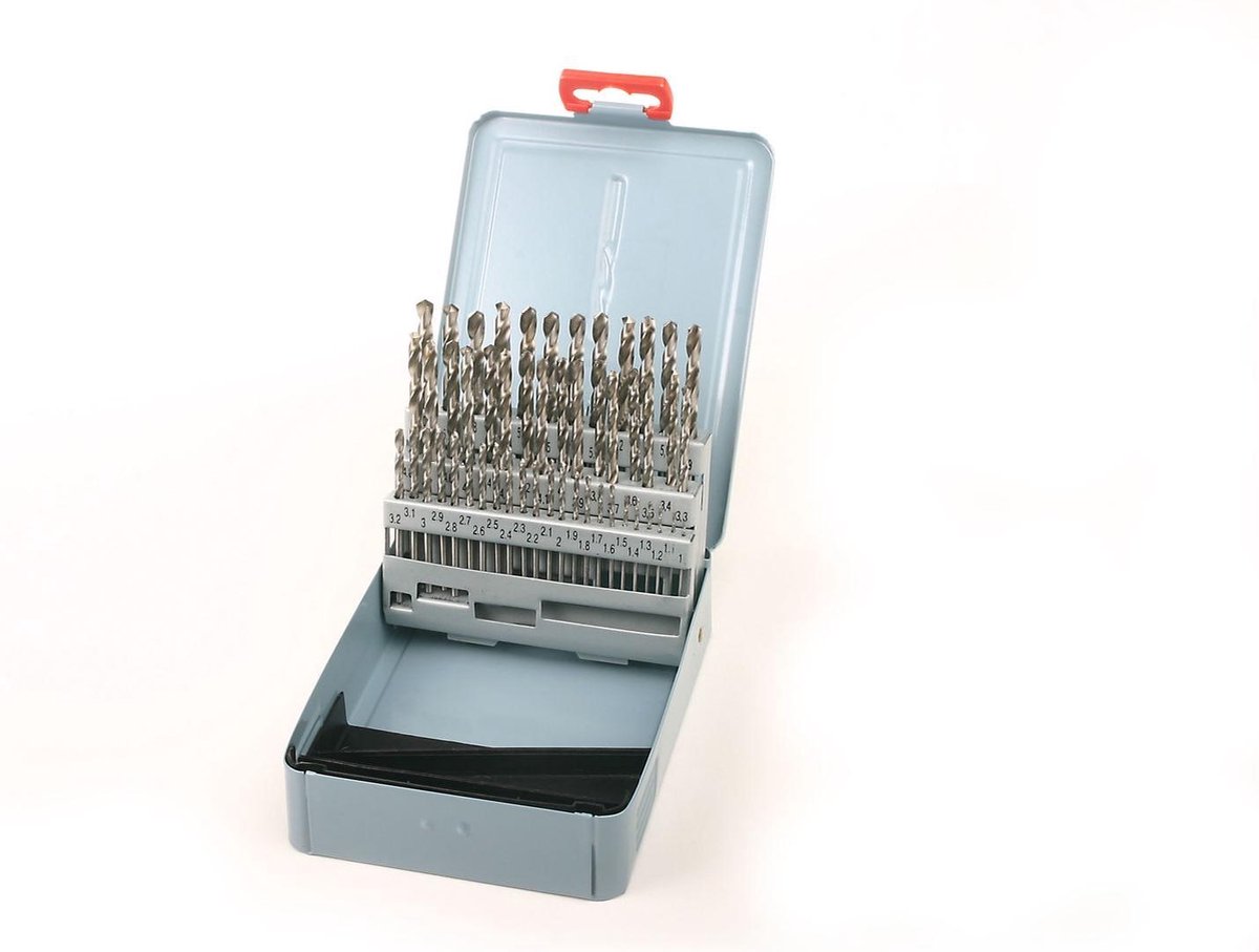 HBM HSS M2 Borenset 1-6 x 0,1 mm voor Metaal