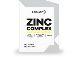 Body & Fit Zinc Complex - Zink Supplement - Sportsupplement - 180 Tabletten