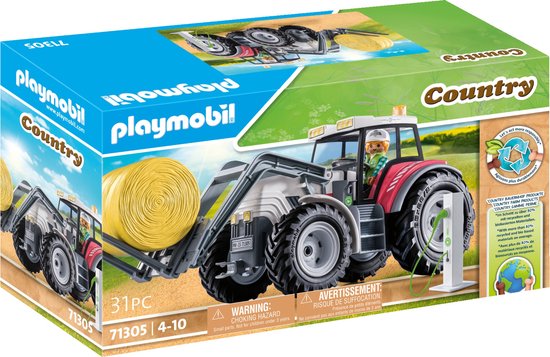 PLAYMOBIL Country Gros tracteur avec accessoires - 71305 | bol
